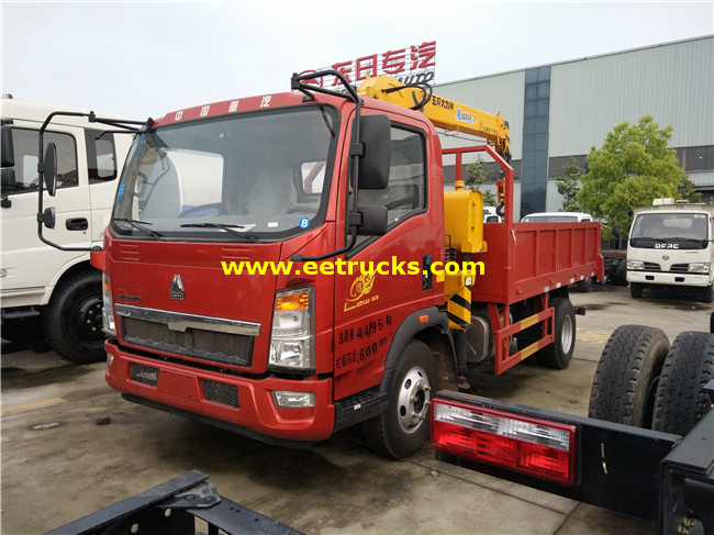 HOWO Truck mounted Telescopic Boom Cranes