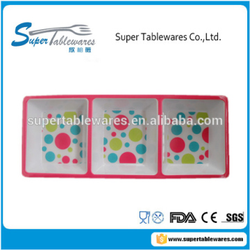 plastic serving tray with compartments and divider