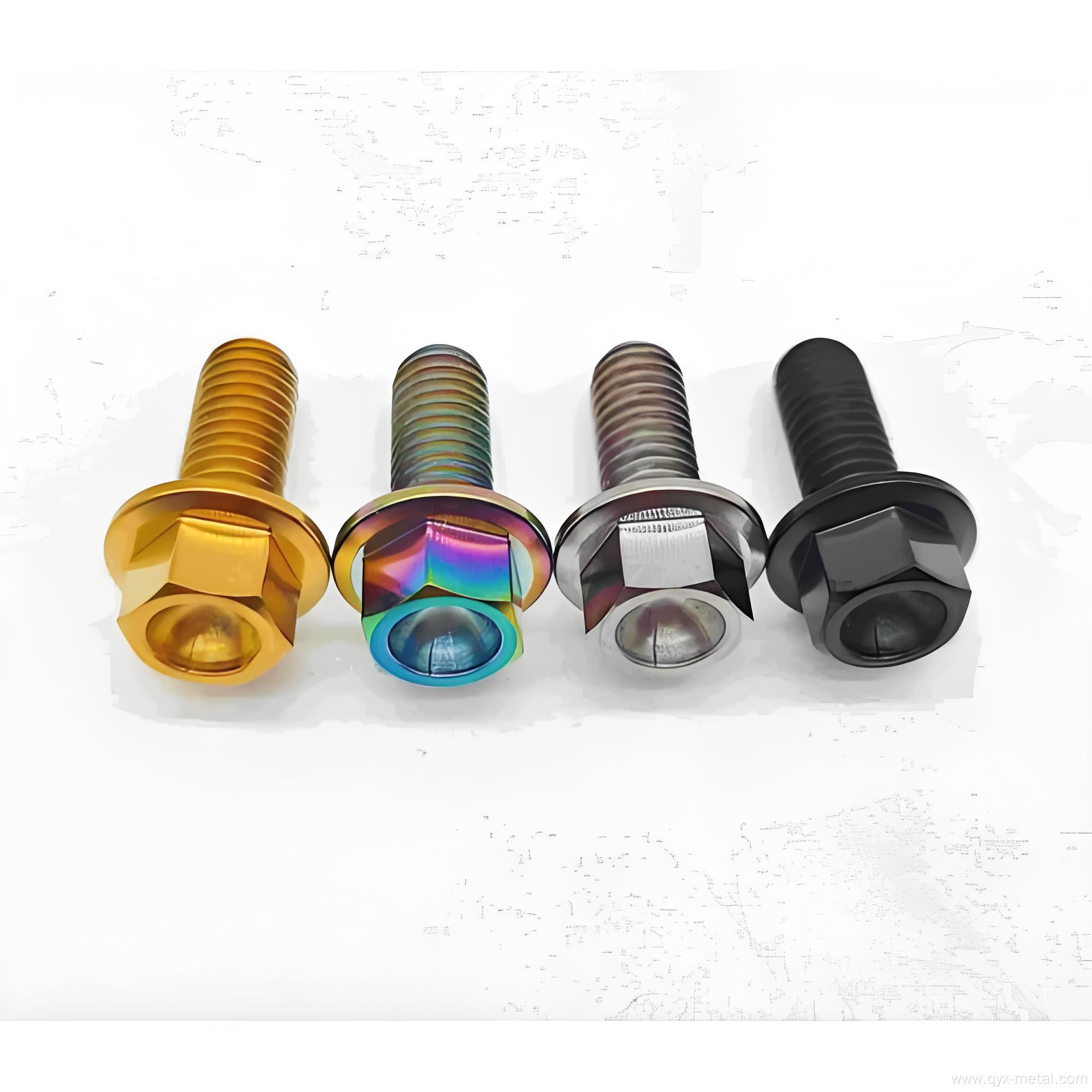 Hot Sale Titanium Alloy Flange Bolt For Motorcycle