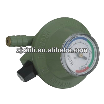 High Quality Auto LPG Regulator Valve with Meter, Zinc Alloy Gas Valve with Child Lock Switch
