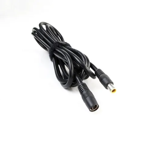 3M DC7909 Male and Female Extension Cable with 16AWG 6.0MM OD Black Jacket - 2 Core Wire
