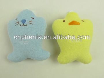 Cartoon shape bath sponge