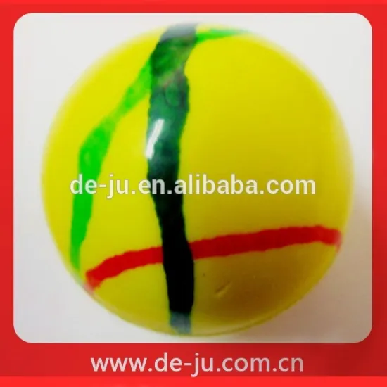 Stripe Rubber Bouncing Round Jumping Ball