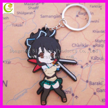 Promotional Rubber Keychain/Cartoon silicone Keychain