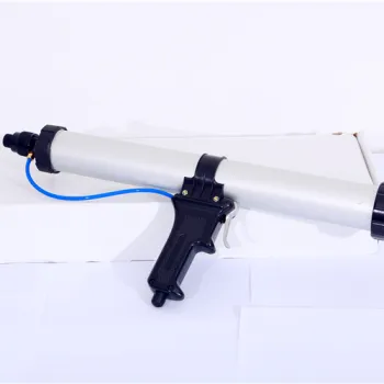 Professional 600ml Sausage Soft Pneumatic Caulking Gun Glass Glue Air Rubber Guns Tool With Control Valve