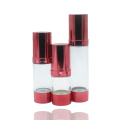 化粧品の赤い透明なプラスチックポンプスプレーエアレスボトル