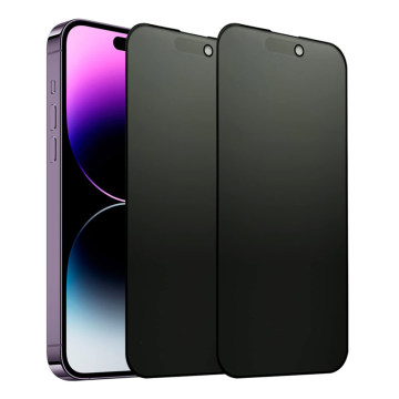 High Quality Anti Spy Privacy Mirror Tempered Glass Screen Protector for iPhone 14 Pro Max