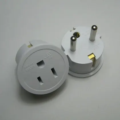 Wholesale Durable European Style 16a Outlet Plug Converter - White PC Plug