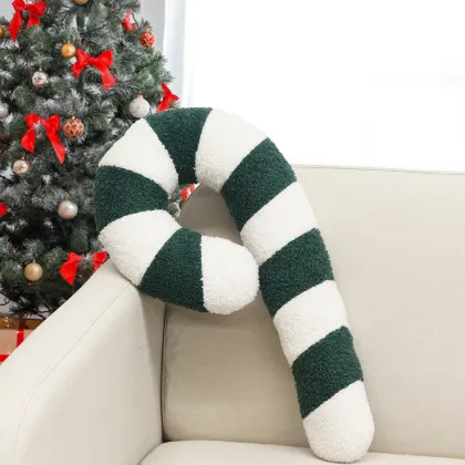 Cozy Round Boucle Teddy Faux Fur Pillow for Holiday Decor