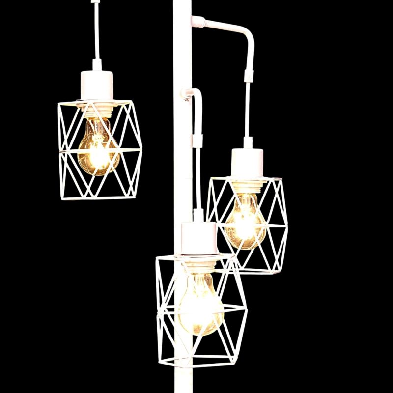 Retro simple iron floor lamp