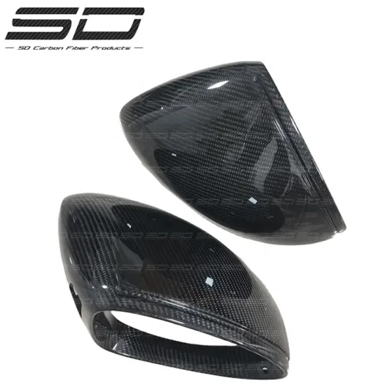 Dry Carbon Mirrors Replacement for Porsche Panamera 4S Turbos 971 - Full Carbon Fiber Mirror Housing