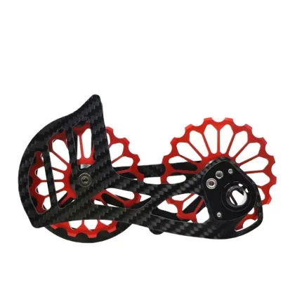 Bicycle Ceramic Bearing Carbon Fiber Jockey Pulley Rear Derailleur 17T for SRAM Red AXS/Force AXS and Shimano
