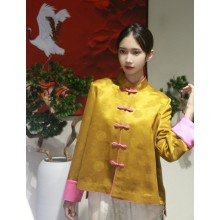 Topas de mujer amarilla brillante