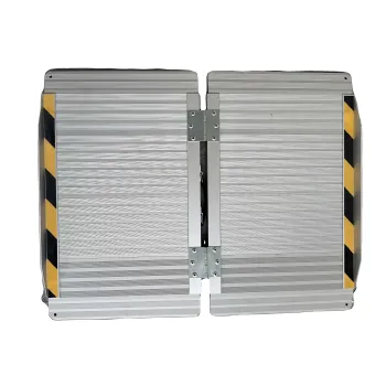 2023 Lightweight Aluminum Alloy Double Folding Motorcycle and Wheelchair Ramp for Stairs