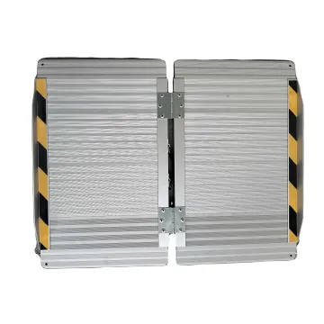 2023 Lightweight Aluminum Alloy Double Folding Motorcycle and Wheelchair Ramp for Stairs