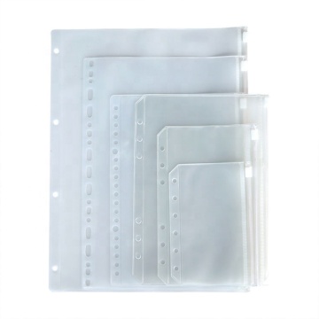 A6 Clear PVC Zipper Envelope - Budget-Friendly Frosted Cash Envelope for Savings