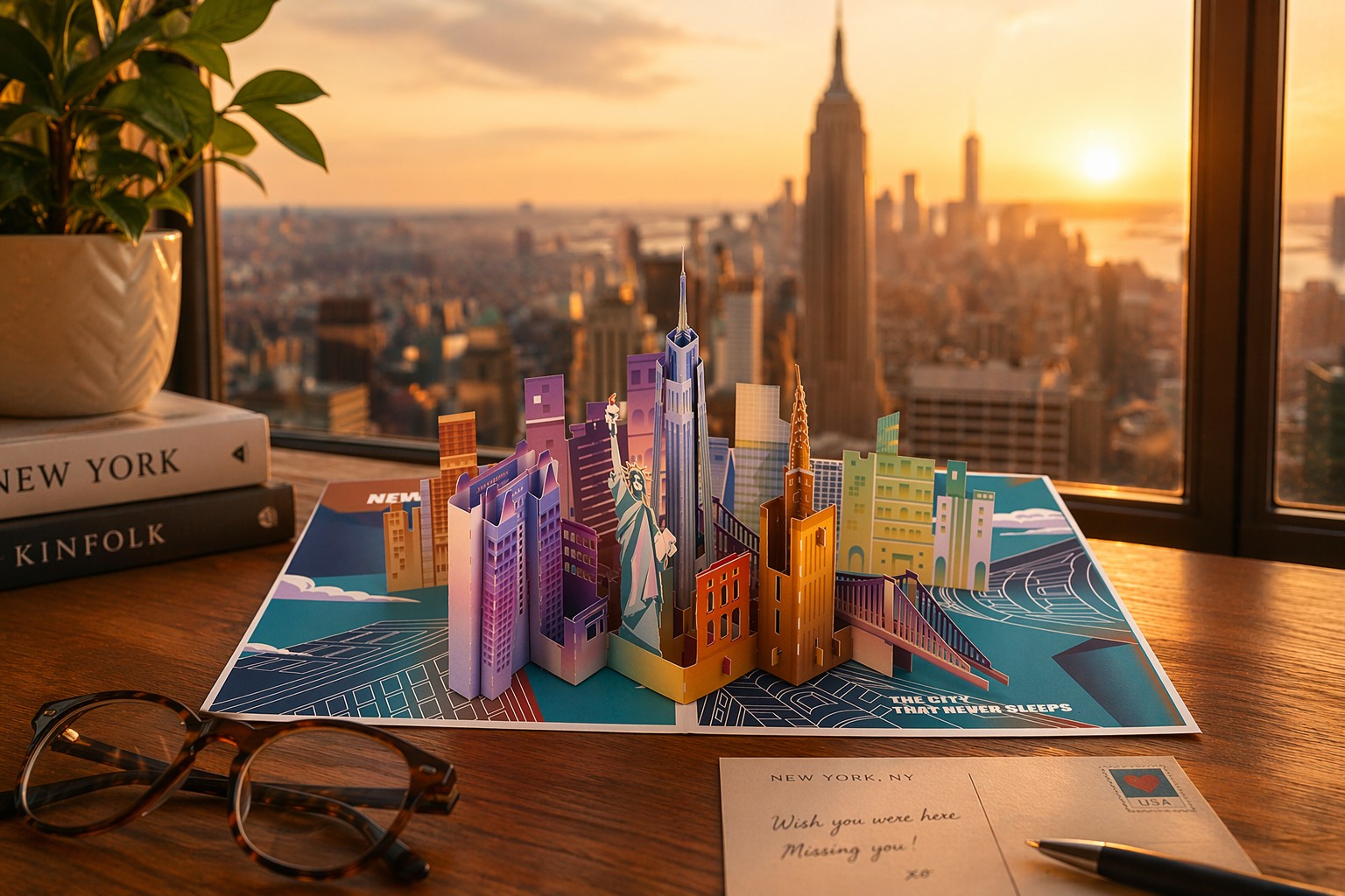 3D City Greeting Card