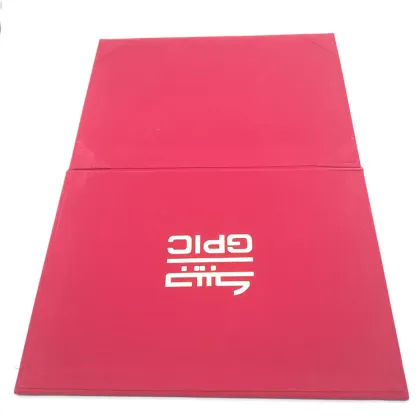 Custom Red Velvet Luxury Paper Menu