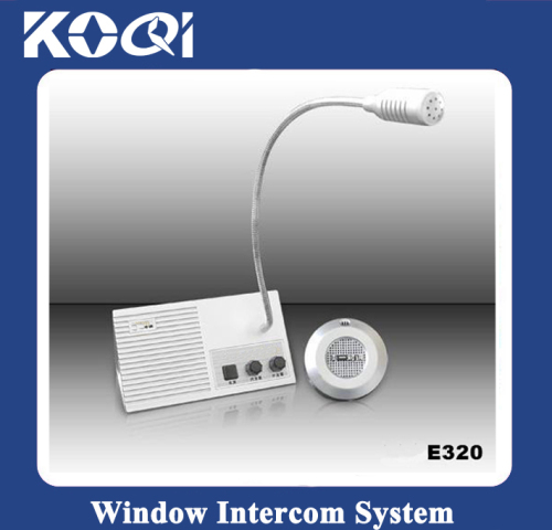 Durable and Electronic Window Intercom for Bank