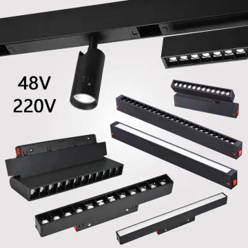 Tuya 220V Smart Lighting System with Magnetic Track Rail LED Spotlights and Floodlights