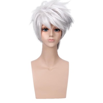 Naruto Kakashi Cosplay -Perücken: 13 '' Kurzes silky gerade Perücke für Partys - Erschwingliche Großhandelspreise