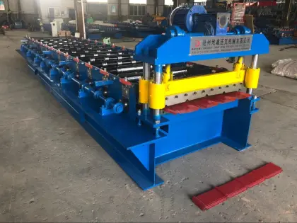 colored steel roof tiles making forming machine