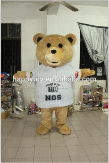 Custom adult animal mascot bear costume teddy bear mascot costume