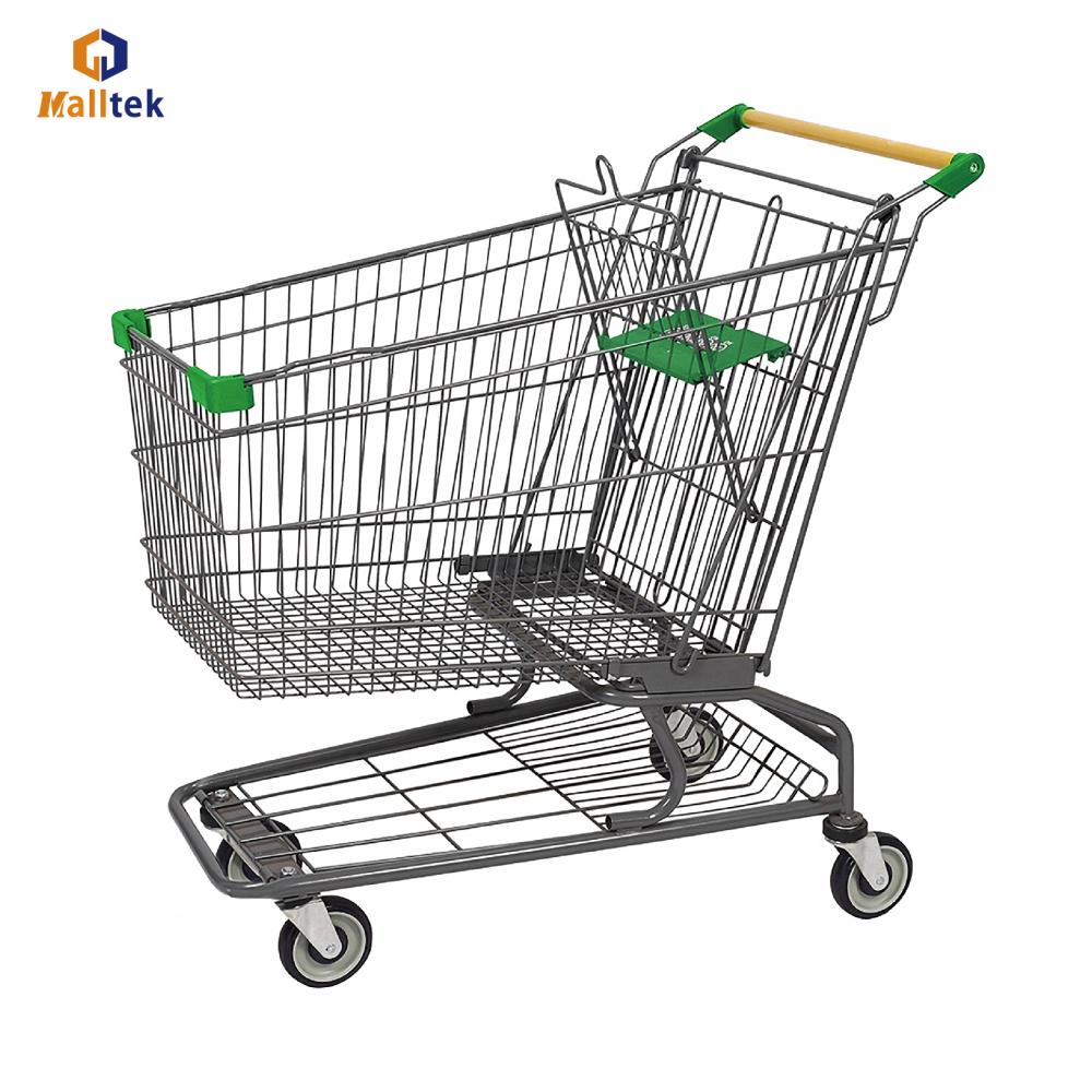 Supermarket Powder Coating American Shopping Cart