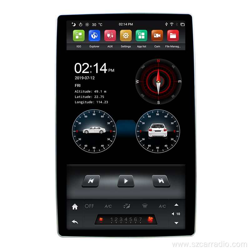 Tesla universal px6 android car multimedia player