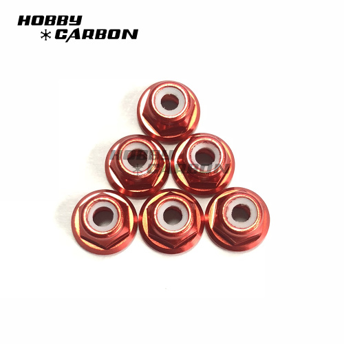 Anodized Aluminum Nylon Lock Nuts by Metric