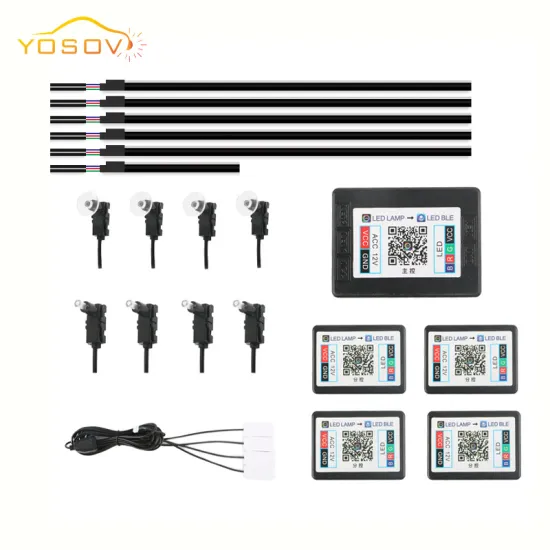 Yosovlamp Car Hidden APP Controlled 64 Color Flowing LED Acrylic Atmosphere Light