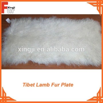 Good Curl Long Hair Tibet Lamb Fur Plate
