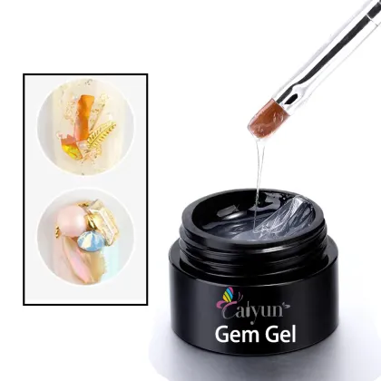 UV Gel Nail Set with Sticky Glue and Rhinestones