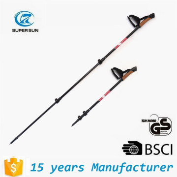 TUV/GS approved 3 sections aluminium6061 nordic walking pole