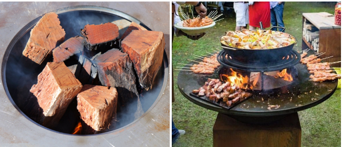 Fire Pit With Bbq Rack