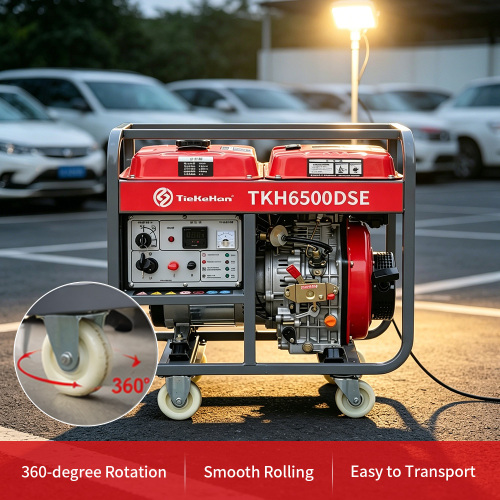 Generador diésel portátil de tipo abierto de 5kW y 5,5kW