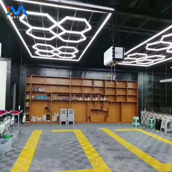 Car Inspection Care: Detailing Workshop Equipment and Hexagon LED Ceiling Light