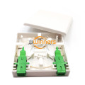 1-2 núcleos ftth wall outlet com adaptador SC APC