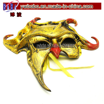 Gold Venetian Half Mask with Hat Garment Clothing Accessories (PS1023)