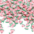 Neu Ankommen 5mm Kawaii Wassermelone Polymer Clay Scheiben Streusel für Kunsthandwerk DIY Herstellung von Nail Art Dekorationen Telefon Dekor