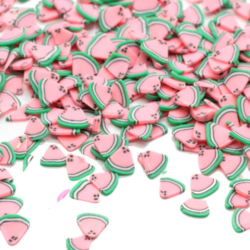 New Arrive 5mm Kawaii Watermelon Polymer Clay Slices Sprinkles For Crafts DIY Making Nail Art Decorations Phone Decor