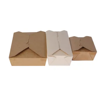 Brown Kraft Paper Boxes for Food Packaging - Take Out Lunch Containers