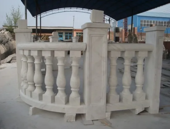 White Marble Balustrade For Sale