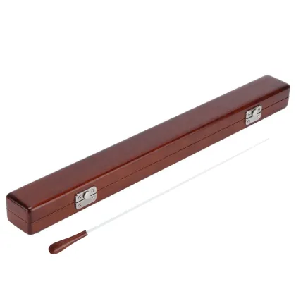 Spruce Solid Wood Orchestra Conductor Baton with Rosewood Storage Box