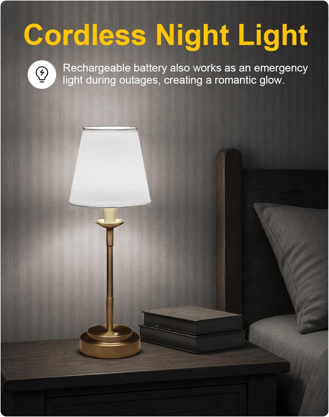 Cordless Rechargeable LED Table Lamp Stepless Dimming 6000mAh (6)