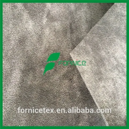 China Factory double side flock leather for shoes