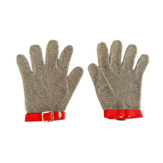 Cut Resistant S-XL Stainless Steel Wire Mesh Gloves for Butcher Protection