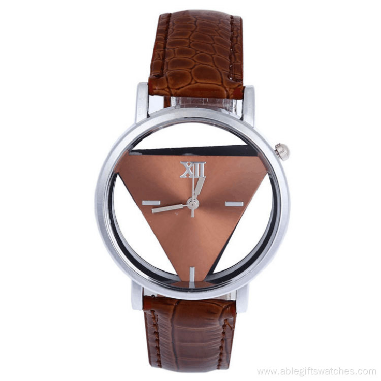 Triangle Leather Quartz Watch