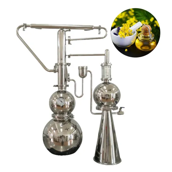 Cactus Oil Extractor Hydrosol Distiller Jasmine Oil Extraction Steam Distillation of Essential Oils Lab