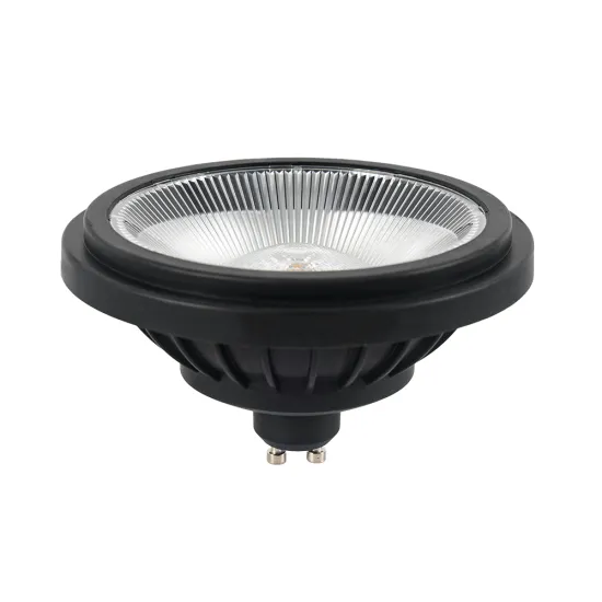 AR111 LED Spotlight, 15W, 220V, Black Recessed Lamp Bulb